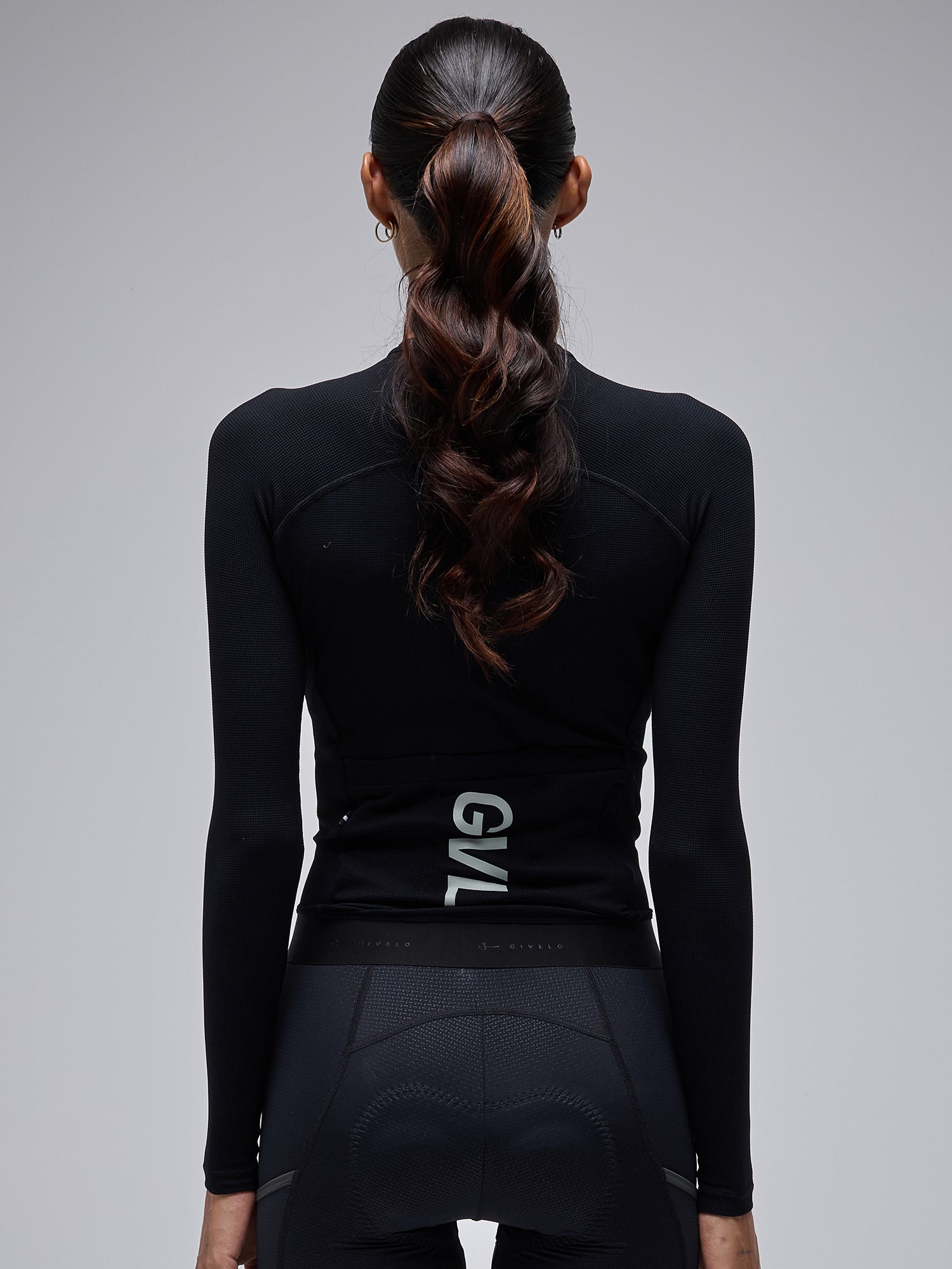 MODERN CLASSIC WAFFLE LS JERSEY - BLACK