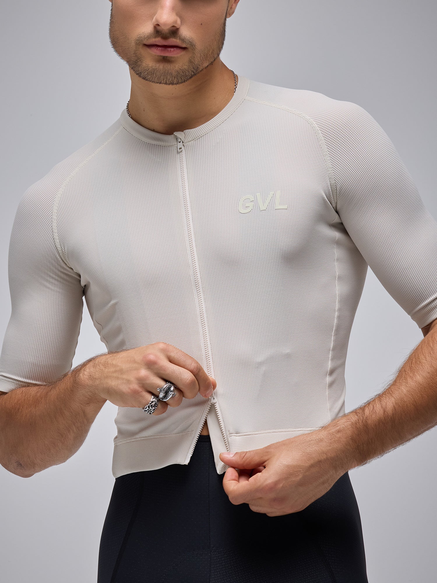 MODERN CLASSIC WAFFLE SS JERSEY - MOON