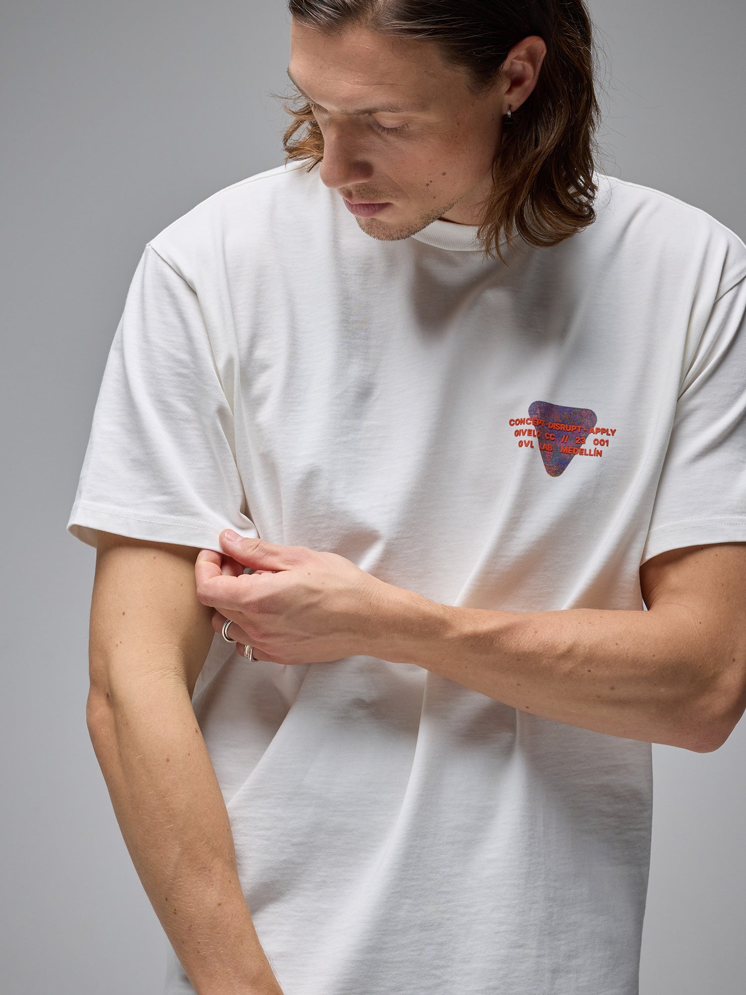 MEN'S CDA OVERSIZED COTTON T-SHIRT - OFF WHITE