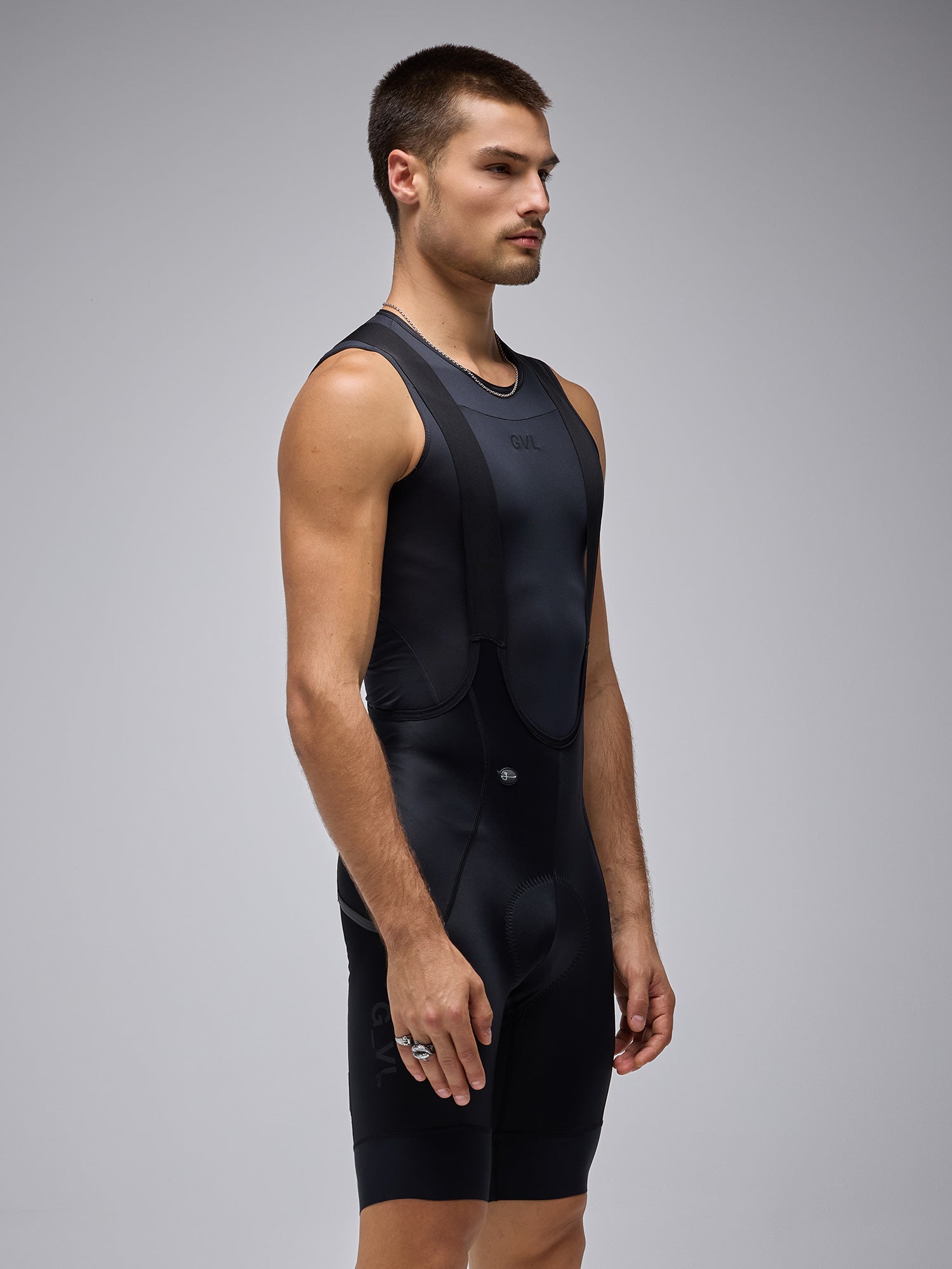 MEN'S ESSNTL CARGO BIB SHORTS - BLACK