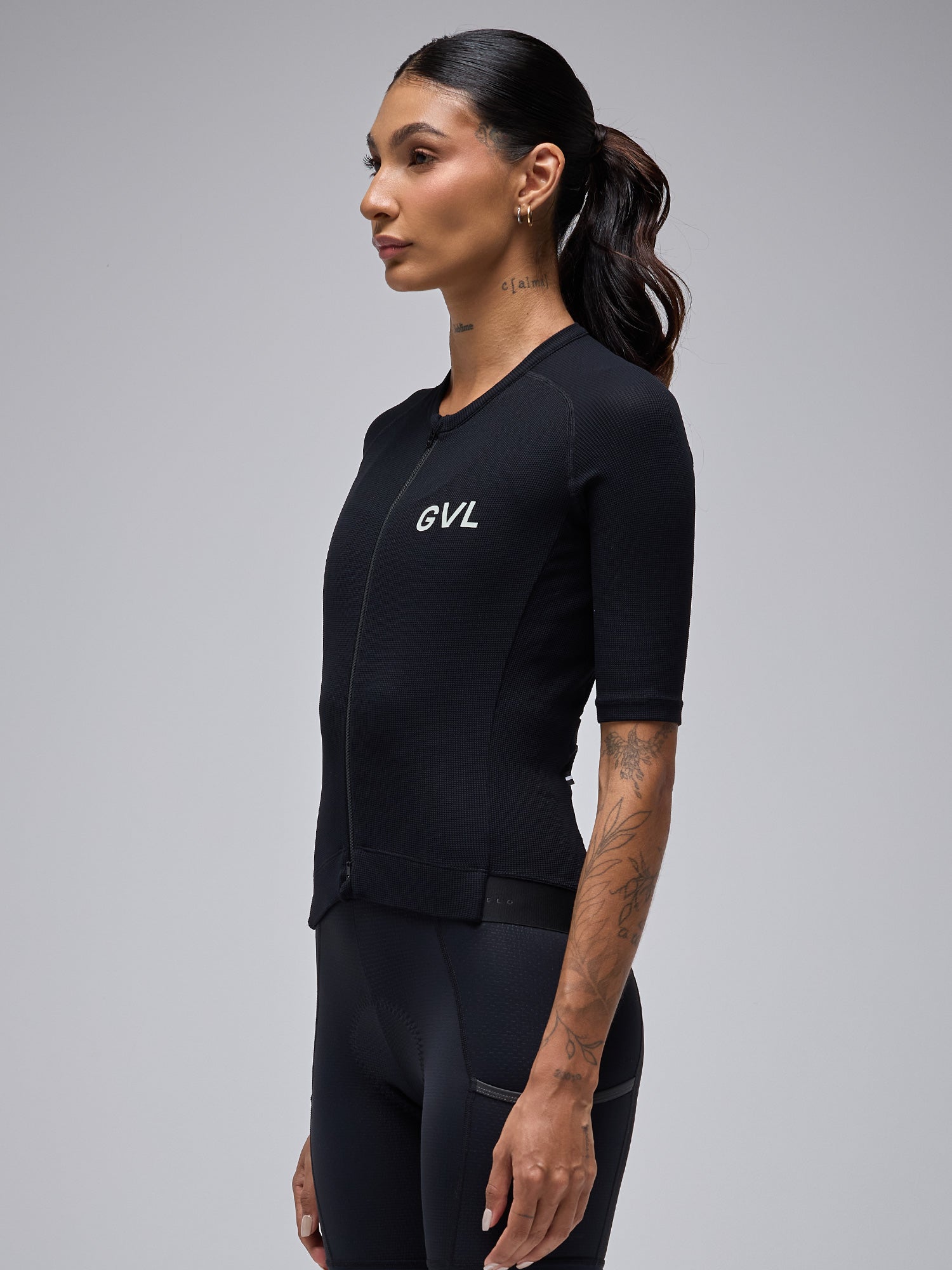 MODERN CLASSIC WAFFLE SS JERSEY - BLACK