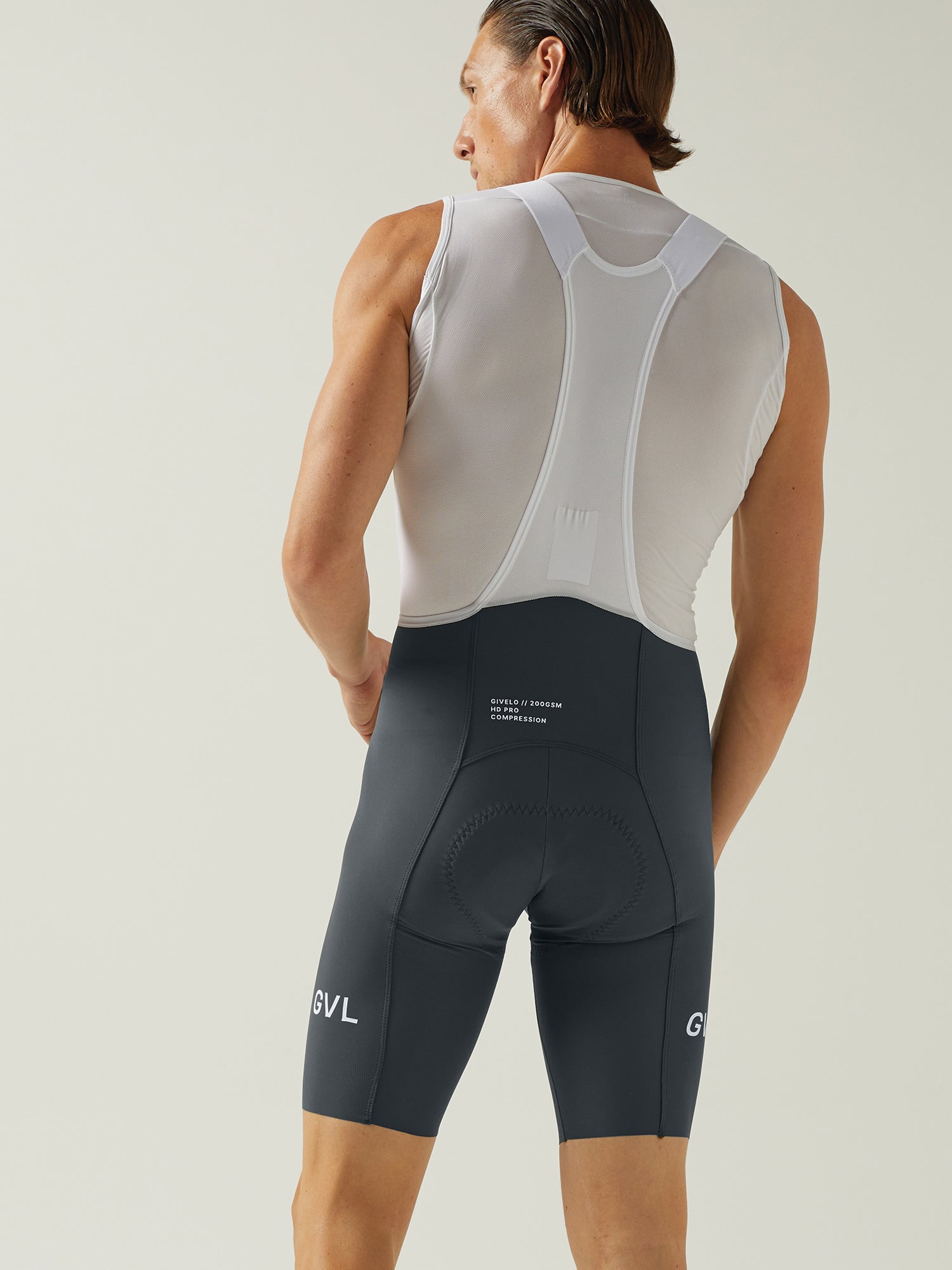 MEN’S HD PRO BIB SHORTS GREY