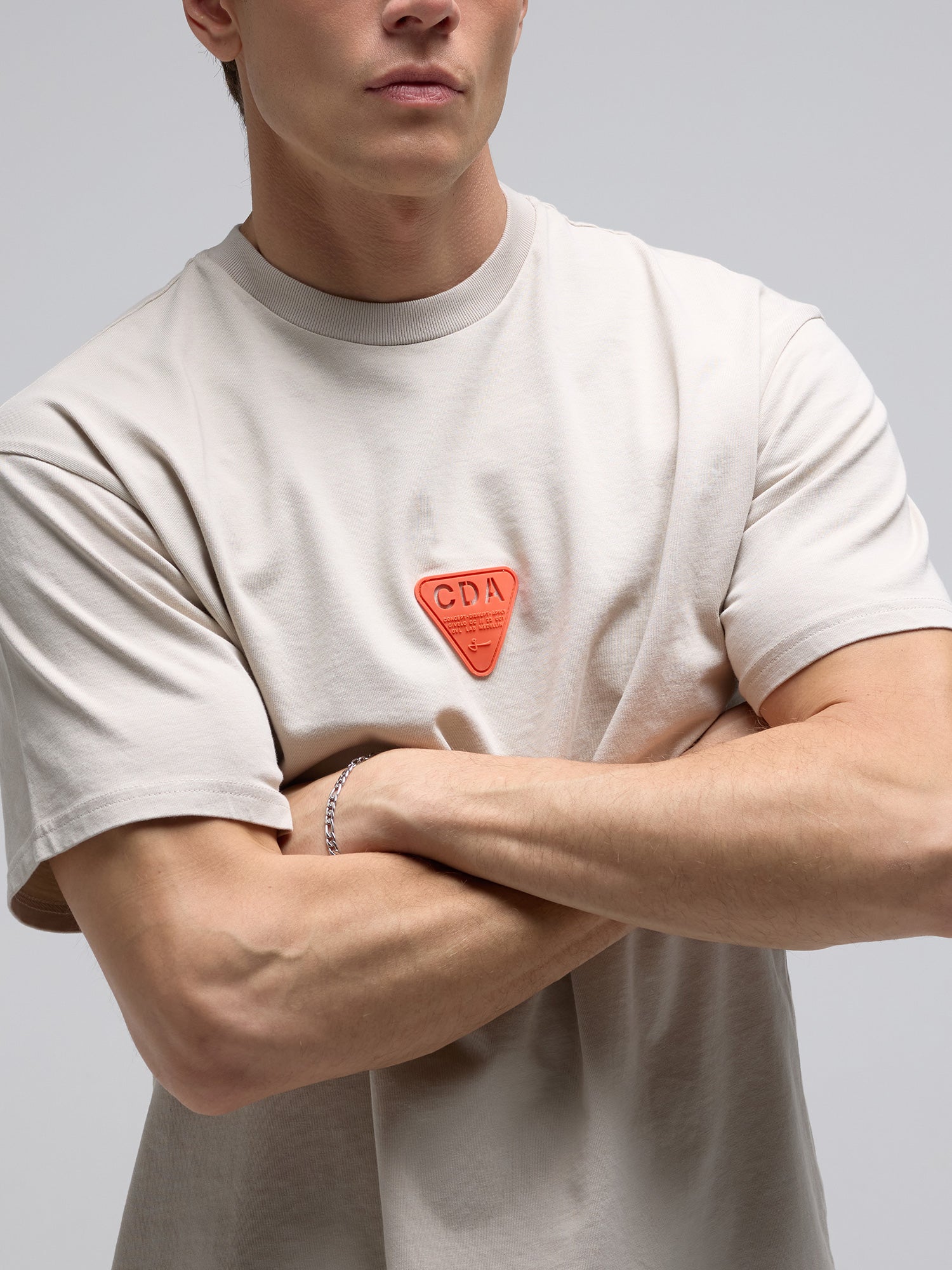 MEN'S CDA OVERSIZED COTTON T-SHIRT - CREAM