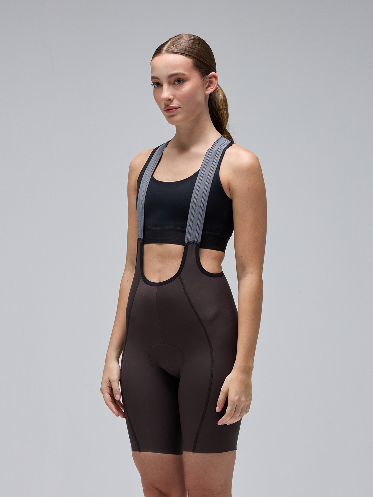 WOMEN'S LACEFLY BIB SHORTS – UMBER